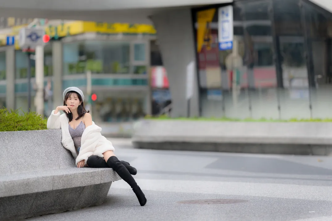 [Mzsock] NO.215 YoYo denim shorts and boots street photography#[105P]-103